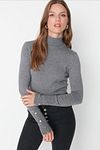 Pullover - Grau - Slim Fit