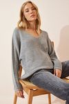 Pullover - Grau - Oversized