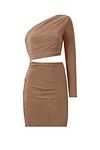 Abendkleid & Abschlusskleid - Braun - Bodycon