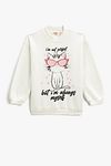 Sweatshirt - Ecru - Relaxed Fit
