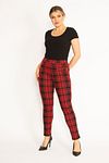 Plus Size Leggings - Red - Normal Waist