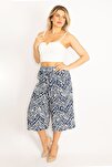 Plus Size Pants - Navy blue - Relaxed