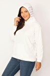 Plus Size Sweatshirt - White - Regular fit