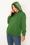 Plus Size Sweatshirt - Green - Regular fit