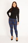 Plus Size Leggings - Navy blue - Normal Waist