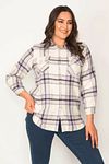 Plus Size Shirt - Ecru - Regular fit