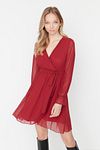 Dress - Burgundy - Skater