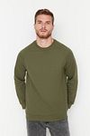 Sweatshirt - Khaki - Regular Fit
