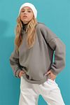 Sweatshirt - Grau - Oversized