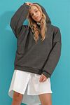 Sweatshirt - Grau - Oversized