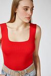 Bluse - Rot - Figurbetont