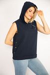 Plus Size Sweatshirt - Navy blue - Regular fit