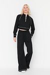 Jogginghose - Schwarz - Wide Leg