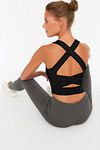 Sports Bra - Black - Plain