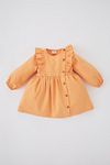 Kleid - Orange - A-Linie