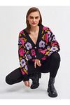 Strickjacke - Schwarz - Regular Fit
