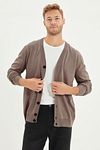Cardigan - Brown - Regular fit