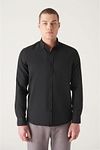 Hemd - Schwarz - Regular Fit