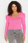 Große Größen in Bluse - Rosa - Slim Fit