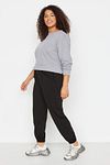 Große Größen in Sweathose - Schwarz - Jogger