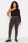 Große Größen in Jeans - Grau - Skinny