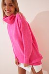 Kleid - Rosa - Strickkleid