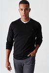 Pullover - Schwarz - Regular Fit