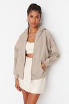 Sweatshirt - Beige - Oversized