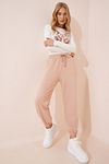 Jogginghose - Beige - Jogger