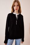 Pullover - Schwarz - Regular Fit