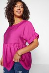 Plus Size Blouse - Pink - Oversize