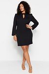Plus Size Dress - Black - Bodycon