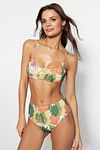 Bikinioberteil - Gelb - Animal Print
