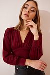 Bluse - Bordeaux - Regular Fit