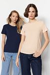 T-Shirt - Dunkelblau - Regular Fit