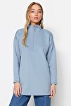 Sweatshirt - Blue - Regular fit