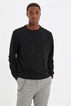 Sweatshirt - Black - Regular fit