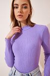 Bluse - Lila - Slim Fit