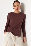 T-Shirt - Brown - Regular fit