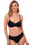 Bikini-Set - Schwarz - Unifarben