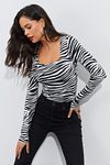 Bluse - Schwarz - Slim Fit