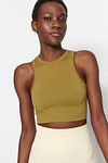 Sports Bra - Green - Plain
