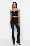 Jeans - Black - Wide leg