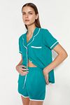 Pyjama - Blau - Unifarben