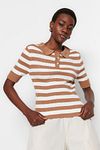 Pullover - Braun - Slim Fit