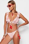 Bikini-Set - Weiß - Geblümt