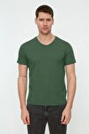 T-Shirt - Green - Slim fit