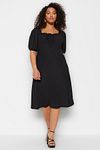 Plus Size Dress - Black - A-line