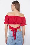 Bluse - Rot - Slim Fit