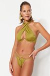 Bikini-Hose - Grün - Unifarben